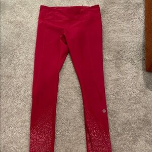 Lululemon Red Leggings